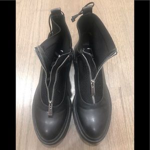 Zara chunky zippered boots
